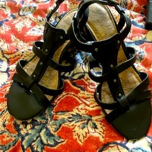 Sam Edelman Black Leather Sandal